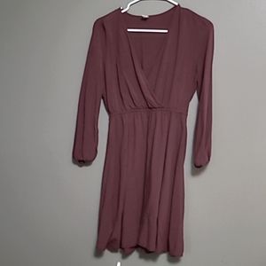 Wine Colored Swing Dress
